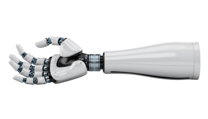 Futuristic Robotic Hand with Advanced Mechanical Design