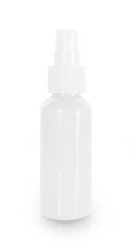 plastic spray bottle isolated on white background.