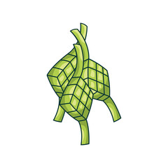 Traditional Ketupat Rice Cakes for Festive Celebrations