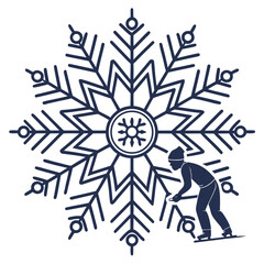 Winter sports illustration