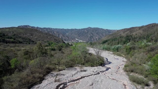 mountain river stone fly drone