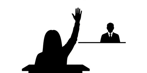 Raise Hand Classroom Participation Student Icon