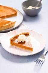 pumpkin pie thanksgiving dessert pumpkin pie slice