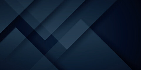 Obraz premium Dark blue and black gradient abstract background with overlapping triangle shapes. Modern and futuristic background concept with embossed scratch effect. Vector illustration VOL. 2