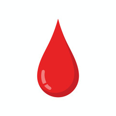 Obraz premium Red Liquid Drop Icon