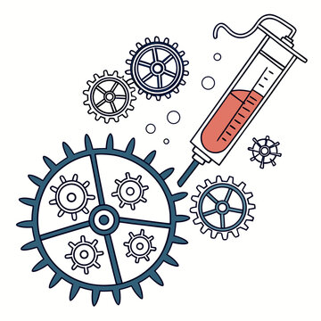 Advanced Membrane Separation and Filtration Technology Illustration for Chemical Processing and Liquid Purification Systems