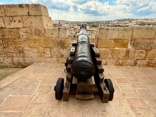 cannon in the citadel - Rabat, Gozo, Malta