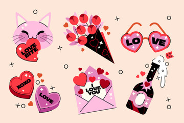 Valentine Love Props Set