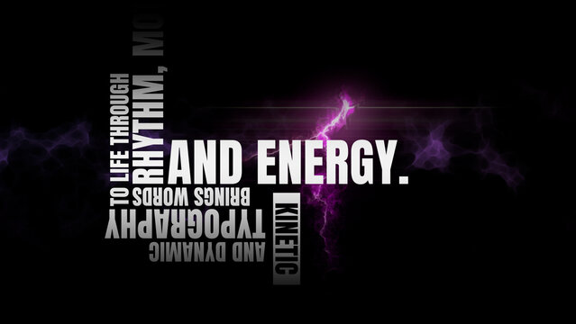 Bold Kinetic Typography Animation