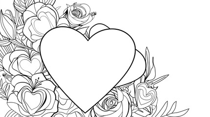 Adult colouring book page
