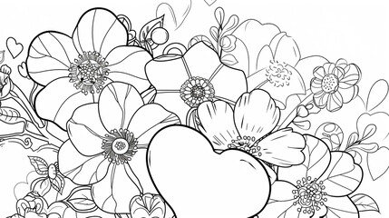 Adult colouring book page