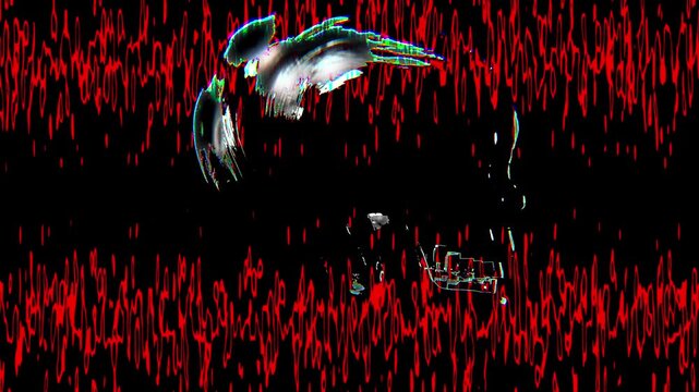 Cyber Core Glitch Abstract Techno VJ Loop Seamless 4K