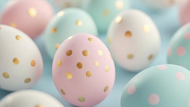 A vibrant and festive collection of decorated eggs, perfect for an Easter gathering or a celebratory event.