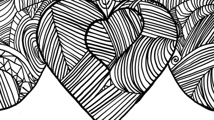 Adult colouring book page