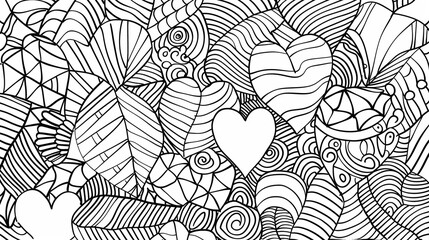 Adult colouring book page