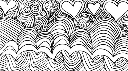 Adult colouring book page