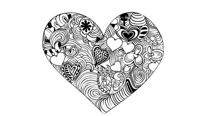 Adult colouring book page