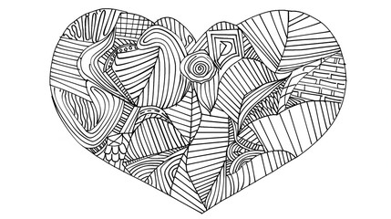 Adult colouring book page