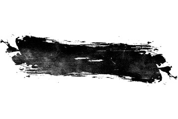 Black grunge painting stroke