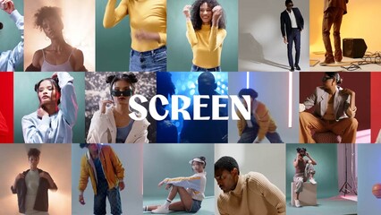 Swipe Screen Squares