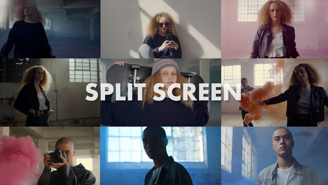 Modern Split Screen Slideshow