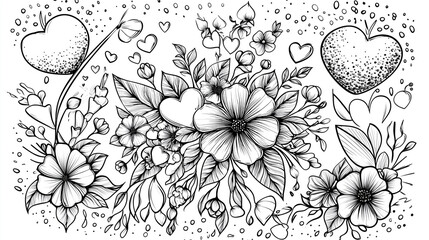 Adult colouring book page