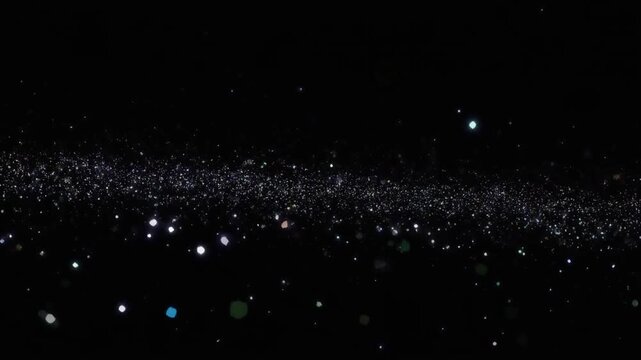 A Serene Cosmic View of Twinkling Stars over Infinite Darkness captured in a Photograph