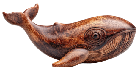 Handcrafted Wooden Whale Figurine Very good content.