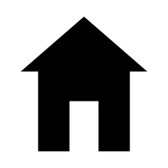 Home icon vector, simple flat style  for app or web design illustration