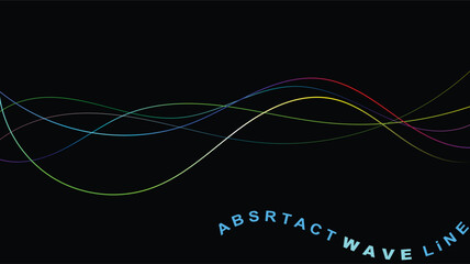 Technology abstract lines on white background. Undulate Grey Wave Swirl, frequency sound wave, twisted curve lines with blend effect