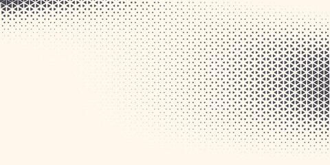 Triangle Vector Abstract Geometric Technology Background. Halftone Triangular Retro 80s Simple Pattern. Minimal Style Dynamic Tech Wallpaper