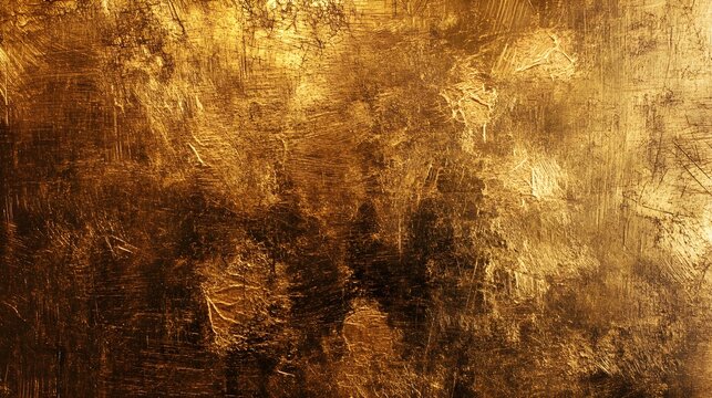 Textured brushed bronze rough scratched gold surface