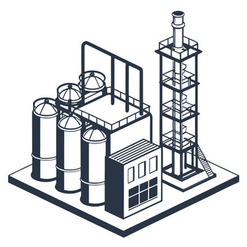 Chemical industrial process harmonization representing a balanced and synchronized manufacturing workflow for optimal resource efficiency.