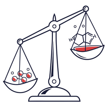 Chemical Reaction Mass Balance Visualization for Stoichiometric Analysis and System Efficiency Graphic