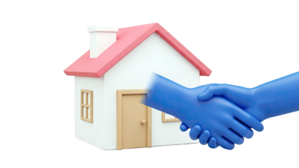 House and Handshake Icon
