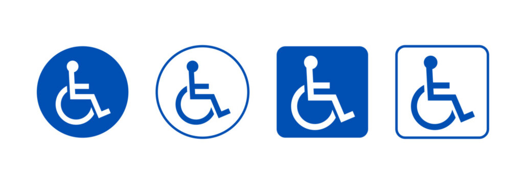Handicapped sign set