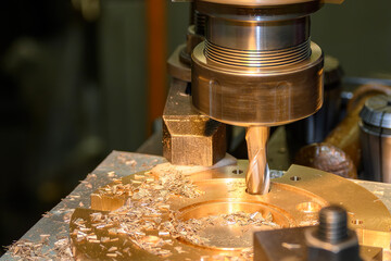 Hole Boring Process on Brass Ring Plate Using Flat End Mill on CNC Milling Machine