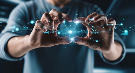 Interacting with Futuristic Holographic Data Interface