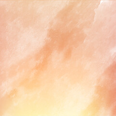Fototapeta premium Peach Orange Watercolor Background — Soft Abstract Gradient Texture Design