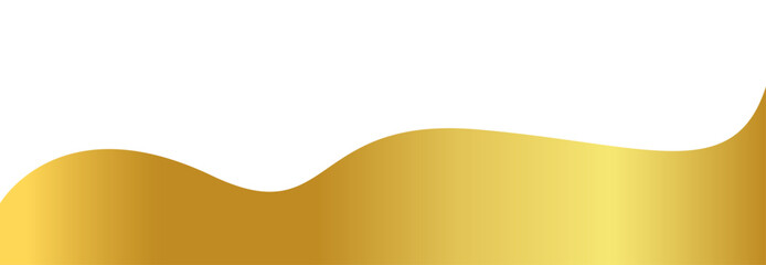 gold wave gradient for banner, golden wavy shape, gold wave curve on white background, golden wave corner shape for banner, stripes ribbon golden graphic, striped gold gradient luxury