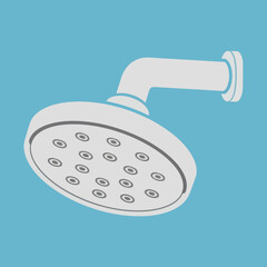 White Shower Head with Multiple Nozzles.