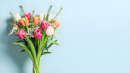 Vibrant flowers celebrating women's day with beauty and empowerment