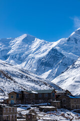 Hotels and accommodations for tourists in the Himalayas. © Tanon