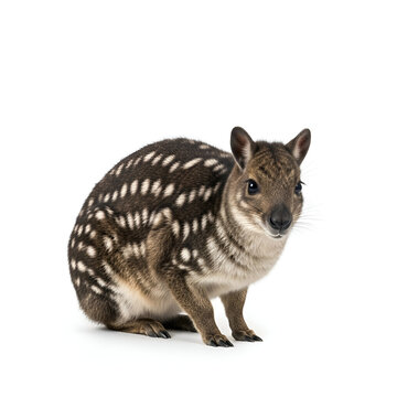 Mountain Paca Rodent Mammal Isolated on White