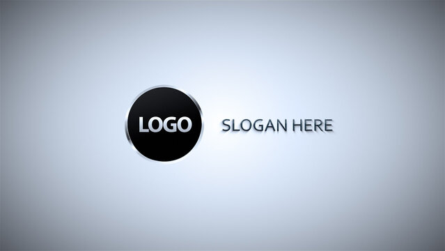 Abstract Flat Logo Intro