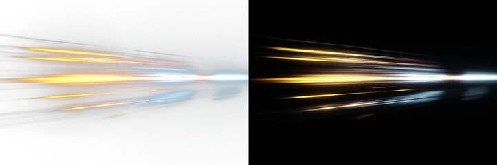  Yellow light beam design with shimmering stripes, explosive glow and horizontal laser lines...