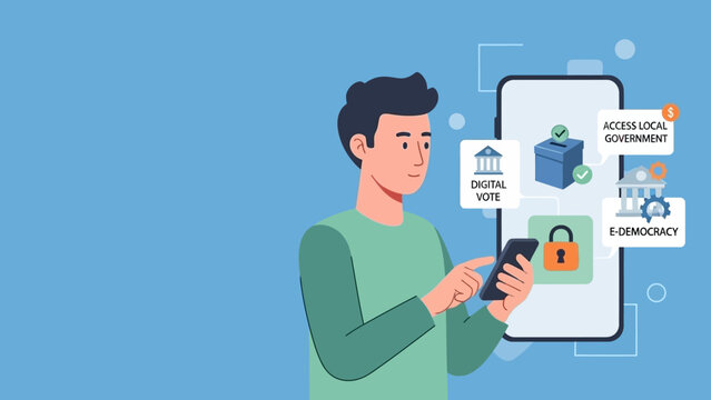 Mobile e-governance and secure online voting system enabling active citizen participation in democracy using smartphone technology