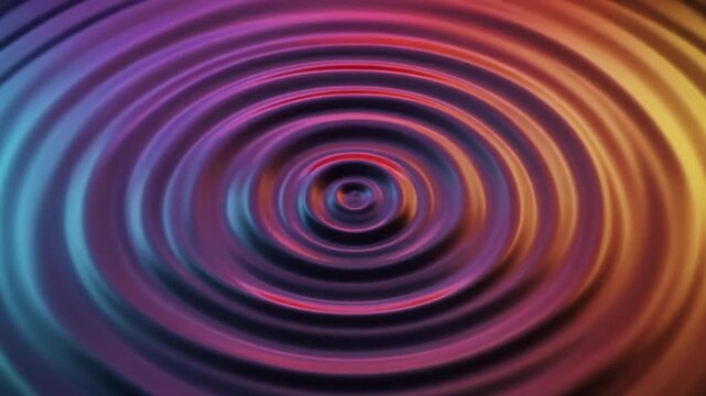 Colored Liquid Ring Pulse Abstract Motion