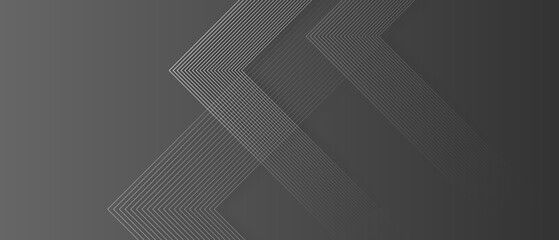 Fototapeta premium dark grey abstract background with modern transparent triangular stripes