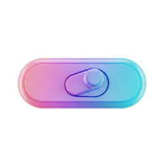 Vibrant gradient switch on a clean white background